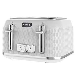 Breville Curve 4-Slice Toaster with High Lift and Wide Slots | White [VTT911] - Used like new - Sold by Amazon Warehouse