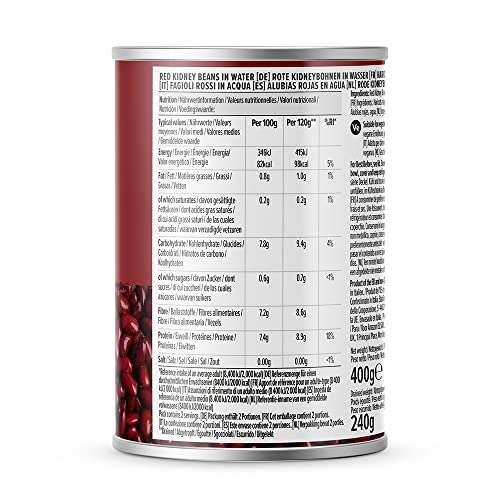By Amazon Red Kidney Beans 400g - 12 Pack - (Subscribe & Save £5.45 / £4.89 Max S&S)