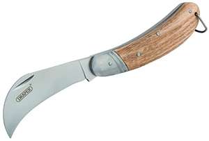 Draper 17558 Budding knife with FSC Certified Oak Handle,Brown