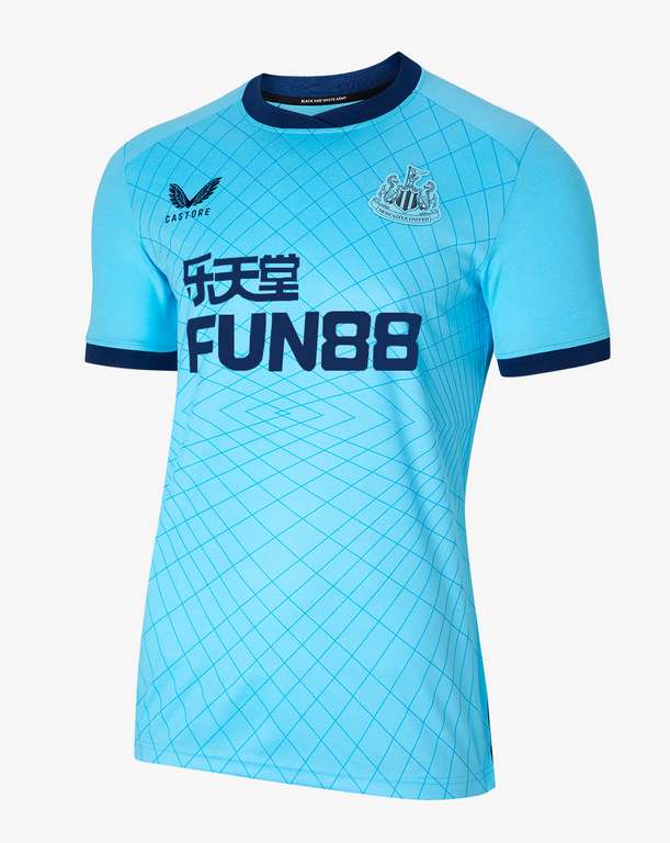 Newcastle third kit 21/22 size L and 4XL only - £15 + £4.50 delivery @ Castore