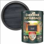 Cuprinol Ducksback 5 Year Waterproof for Sheds and Fences, 5 L - Silver Copse £9.75 @ Amazon