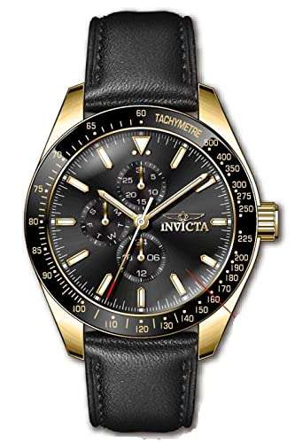 Invicta Aviator Black Dial Men's 45mm Quartz Watch 38978 100M WR "Usually Dispatched Within 4-6 Weeks" - £48.42 @ Amazon US Store / Amazon