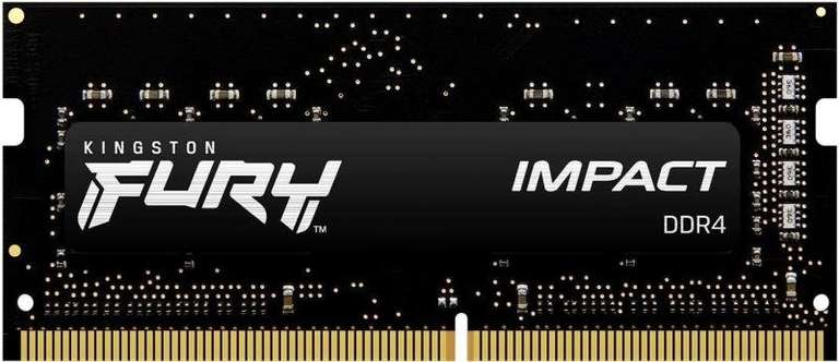 Kingston FURY Impact 32GB 3200MHz SODIMM DDR4 RAM £69.99 + £3.49 delivery @ Ebuyer