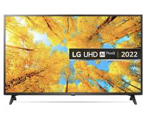 LG 65UQ75006LF (2022) LED HDR 4K Ultra HD Smart TV, 65 inch Freeview HD/Freesat HD, Ceramic Black - £489 Delivered @ John Lewis & Partners