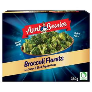 Aunt Bessie's Broccoli Florets in a Lemon & Black Pepper Glaze 380g In Cromwell Road London