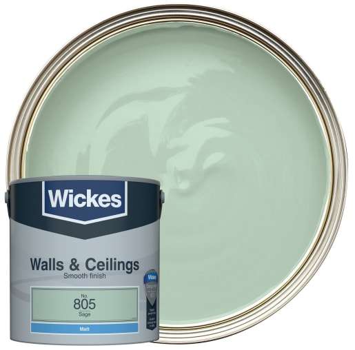 Wickes 2.5L Paint (Standard Emulsion £10 / Tough & Washable £15) + Free Click & Collect @ Wickes