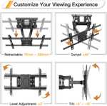 Perlegear Extendable TV Wall Bracket for 37-75 Inch TVs W/Voucher - Sold by JICH EU (Prime Exclusive)