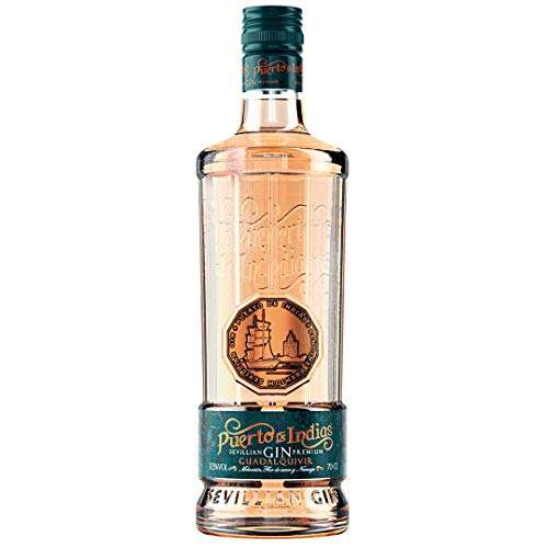 Gin Puerto de Indias - Gin Guadalquivir - Premium Gin with Peach, Elderflower and Orange - 70 cl - (ABV 37.5%)