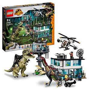 LEGO Jurassic World 76949 Giganotosaurus & Therizinosaurus Attack with 2 Dinosaur Figures, Car, Helicopter, Garage & figures £99.99 @ Amazon
