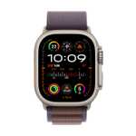 Apple Watch Ultra 2 [GPS + Cellular 49mm] Smartwatch with Rugged Titanium Case & Indigo Alpine Loop Small