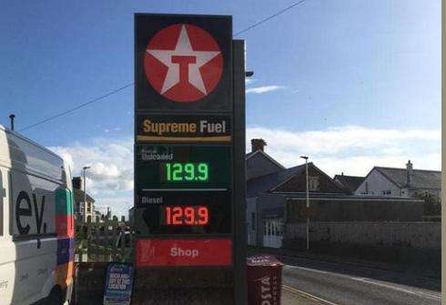 Diesel (and Petrol) - £1.299p at Texaco Narberth - Pembrokeshire