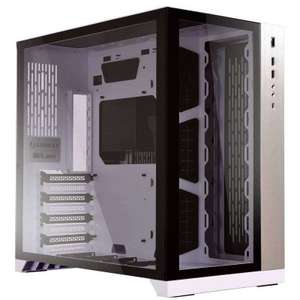 Lian Li PC-O11 Dynamic Tempered Glass Window Dual-Chamber E-ATX Midi Tower PC Case - White