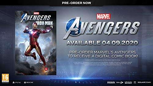 Marvel's Avengers + Iron Man Digital Comic (PS4) - £9.99 @ Amazon