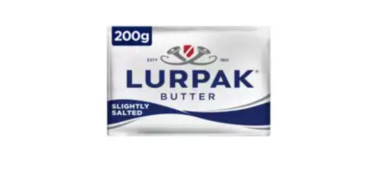 Lurpak Slightly Salted Butter 200g - £1.90 @ Asda