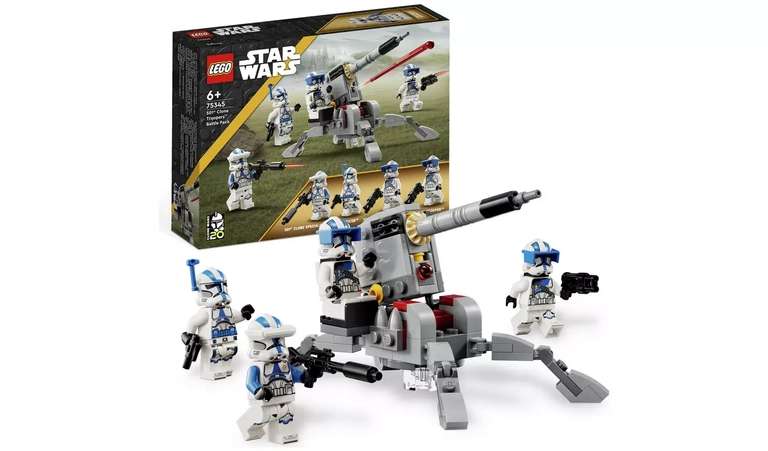 LEGO Star Wars 501st Clone Troopers Battle Pack Set 75345 - £14.40 click and collect at Argos