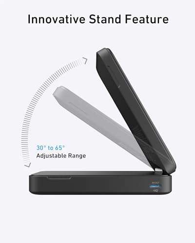 Anker MagGo Power Bank, Qi2 Certified 15W Ultra-Fast MagSafe-Compatible Portable Charger, 6,600mAh Sold by AnkerDirect UK FBA