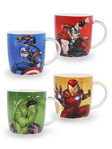 Marvel Avengers Mug Bundle - Set of 4 £8 + free click and collect @ George