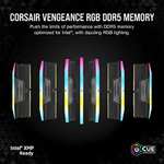 Corsair VENGEANCE RGB DDR5 32GB (2x16GB) DDR5 7200MHz C34 Intel Optimised Desktop Memory Kit £160 at Amazon