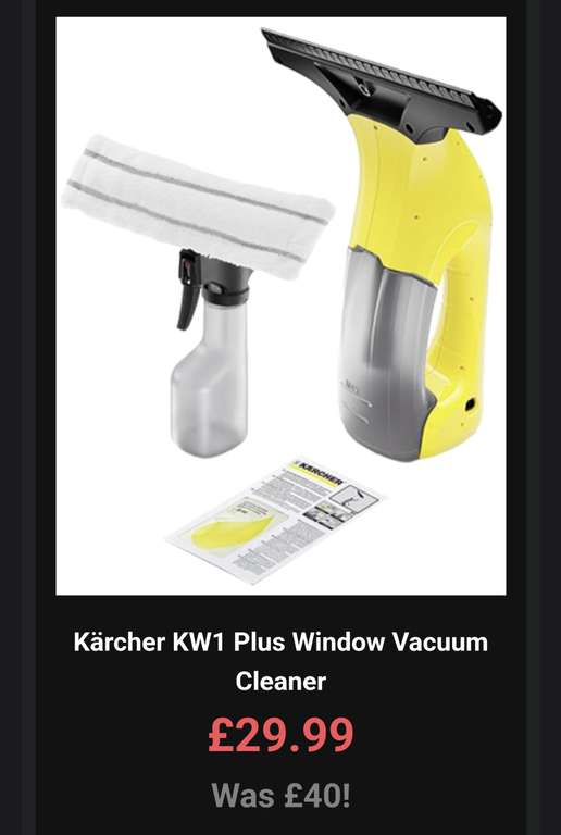Karcher KW1 Plus window vacuum