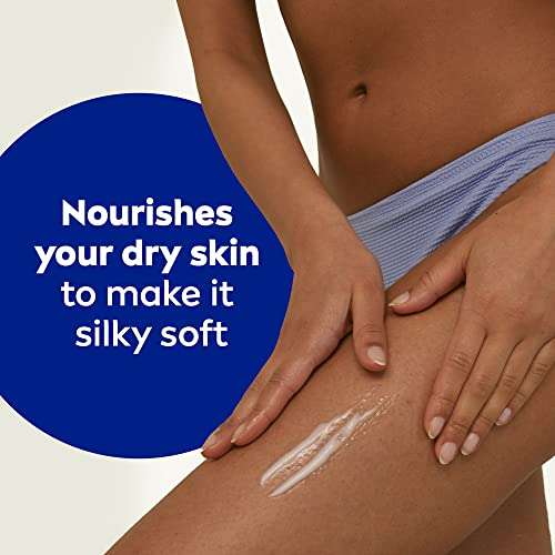NIVEA Rich Nourishing Body Lotion (400ml), NIVEA Moisturiser for Dry Skin Made with Deep Moisture Serum