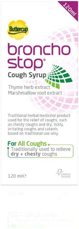 Bronchostop 120ml Cough Syrup - £4.39 (Free Click and Collect) @ Superdrug
