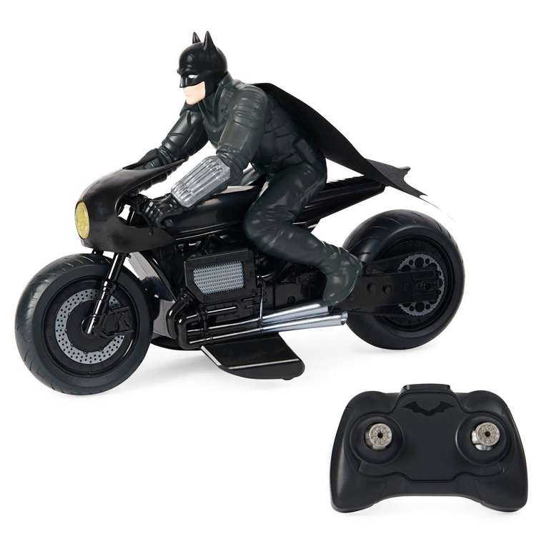 The Batman Batcycle RC Vehicle and Batman Rider Figure - £9.99 free collection @ The Entertainer