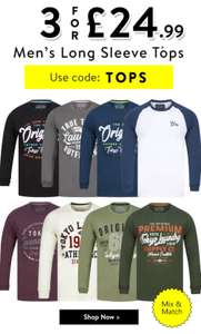 (MIX & MATCH) 3 TOPS FOR £24.99 with code + £1.99 delivery @ Tokyo Laundry shop