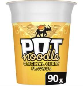 Pot Noodle 90g Two For £1.30 (Channon’s Hill, Bristol) Bombay Bad Boy/Doner Kebab /Piri Piri Chicken /Original Curry/Beef & Tomato