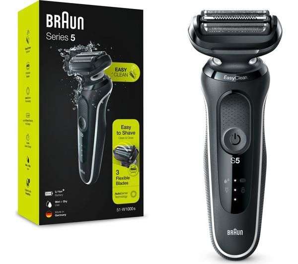 Braun Series 5 50-W1000s Electric Shaver For Men, White