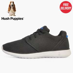 Hush Puppies Good Lace-Up Mens Relaxed Comfort Trainers w.code