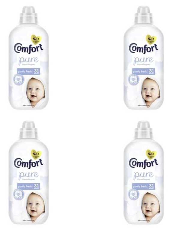 4 x Comfort - Pure Fabric Conditioner 930ml - 4 for 3 (£4.80/£5.60 S&S)