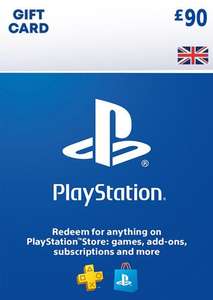 £90 Playstation Network Top Up Card - PSN UK