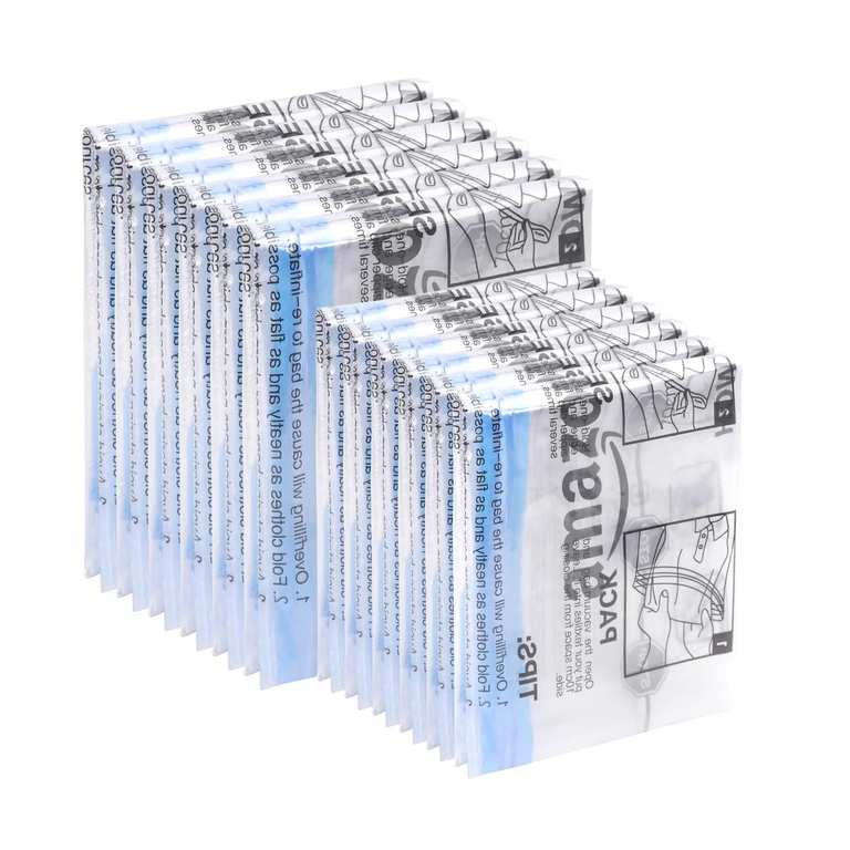 Amazon Basics Roll-Up Travel Storage Bags, Zipper, 12 Count, 2 Pack of 6 (Small, Medium)