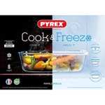 Pyrex Glass Cook - Store Dish With Lid - 4L , £5 with Free Click & Collect @ George / Asda
