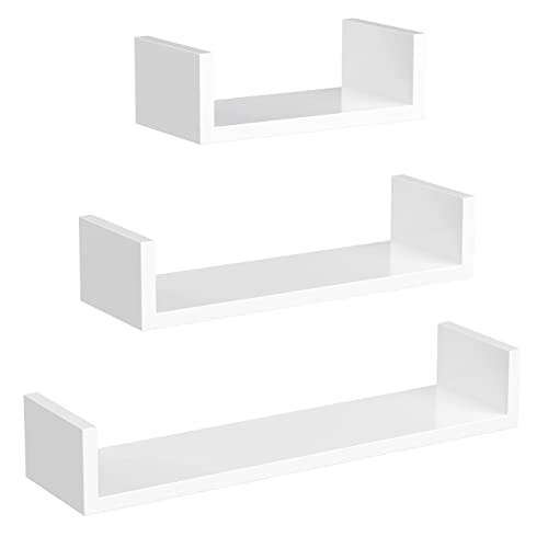 SONGMICS Floating Shelf Set of 3, Wall Shelves, 30/45/60 cm £13.99 - Sold by Songmics / Fulfilled by Amazon