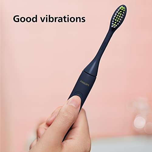 Philips One Battery Toothbrush - Electric Toothbrush in Midnight Blue (Model HY1100/04) £19.99 @ Amazon