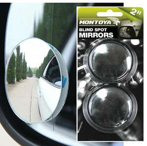 Montoya Convex Blind Spot Stick-On Mirrors - £2.45 (UK Mainland) @ eBay / thinkprice
