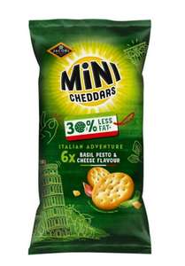 6 pack Jacob's Mini Cheddars Basil Pesto & Cheese Flavour