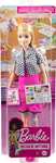 Barbie Interior Designer Doll, Blonde, Pink Dress & Houndstooth Jacket, Prosthetic Leg, Tablet & Design Sheet