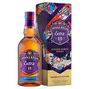 Chivas Regal Extra 13 Year Old Bourbon Finish Blended Scotch Whisky, 70cl with Gift Box + Free La Hechicera Reserva Rum Sample