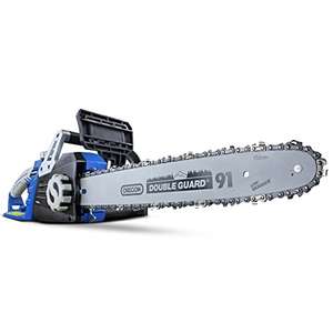 Hyundai Electric Chainsaw, 16'' / 40cm bar and Chain, 2400w / 2.4kW, 230V Two-Speed Motor, 12m Power Cable & 6.6kg Chainsaw £79.99 @ Amazon