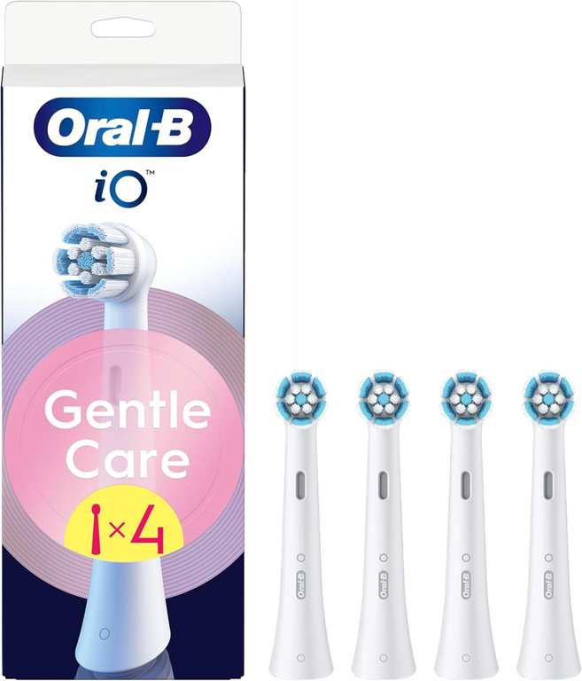 Oral-B iO Series Gentle Care Replacement Toothbrush Heads, 4 Count (S&S £12.75)