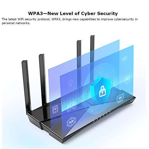 TP-Link Next-Gen Wi-Fi 6 AX1800 Mbps Gigabit Dual Band Wireless Router, OneMesh Supported
