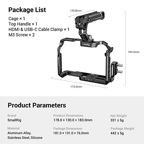SMALLRIG GH6 Cage Kit for Panasonic LUMIX GH6, GH6 Full Camera Cage £75.99 Dispatches from Amazon Sold by SmallRig Direct