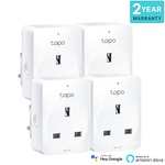 TP-Link Tapo Smart Plug with Energy Monitoring, Tapo P110 (4-Pack), White, £32.99 @ Amazon