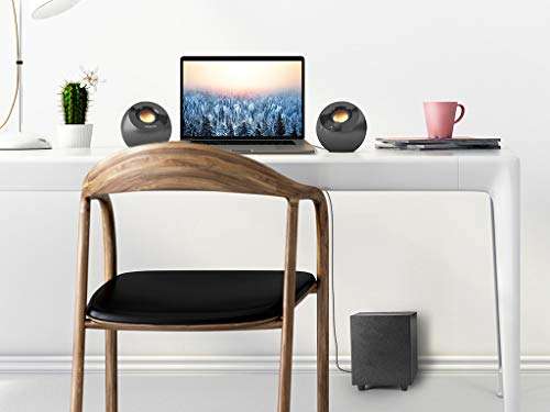 Creative Pebble Plus 2.1 USB-Powered Desktop Speakers with Down-Firing Subwoofer & Far-Field Drivers - £34.99 - Sold by Creative Labs / FBA