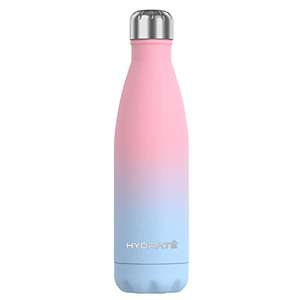 HYDRATE Insulated Stainless Steel Water Bottle 500ml - BPA Free Cotton Candy/Berry Red With Voucher Sold By Hydrate Bottle Shop FBA