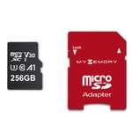 MyMemory PLUS 256GB Micro SD Card (SDXC) 4K A1 UHS-1 V30 U3 + Adapter - 100MB/s - 2 For £30 @ MyMemory