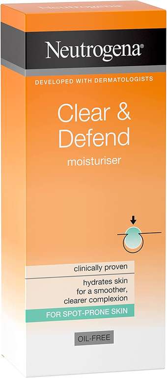 Neutrogena Clear and Defend Moisturiser, 50 ml - £3.60 @ Amazon