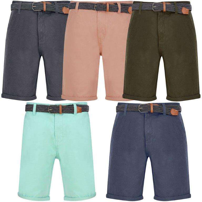 Men's Cotton Chino Shorts with Belt for £15.19 with Code + £2.80 delivery @ Tokyo Laundry